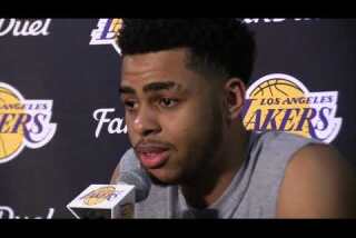 Lakers Nick Young and D'Angelo Russell meet with the media about video 