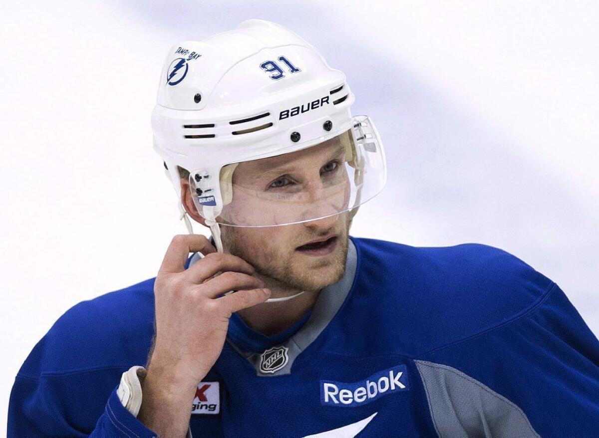 An examination found that the bone in Steven Stamkos' broken leg hadn't completely healed and he wasn't cleared to play in the Olympics.