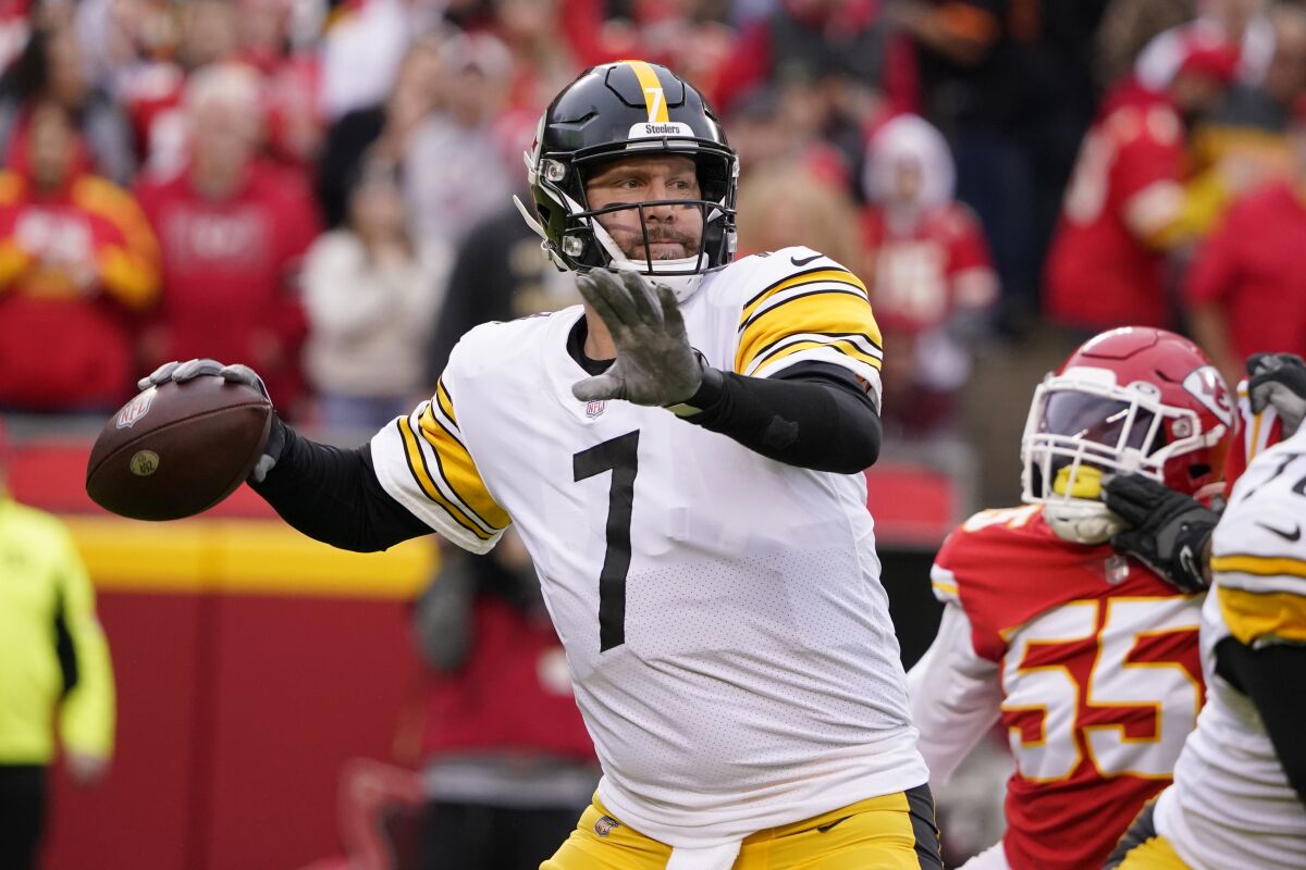 Steelers, Roethlisberger eyeing one last stand vs. Browns - The San Diego  Union-Tribune