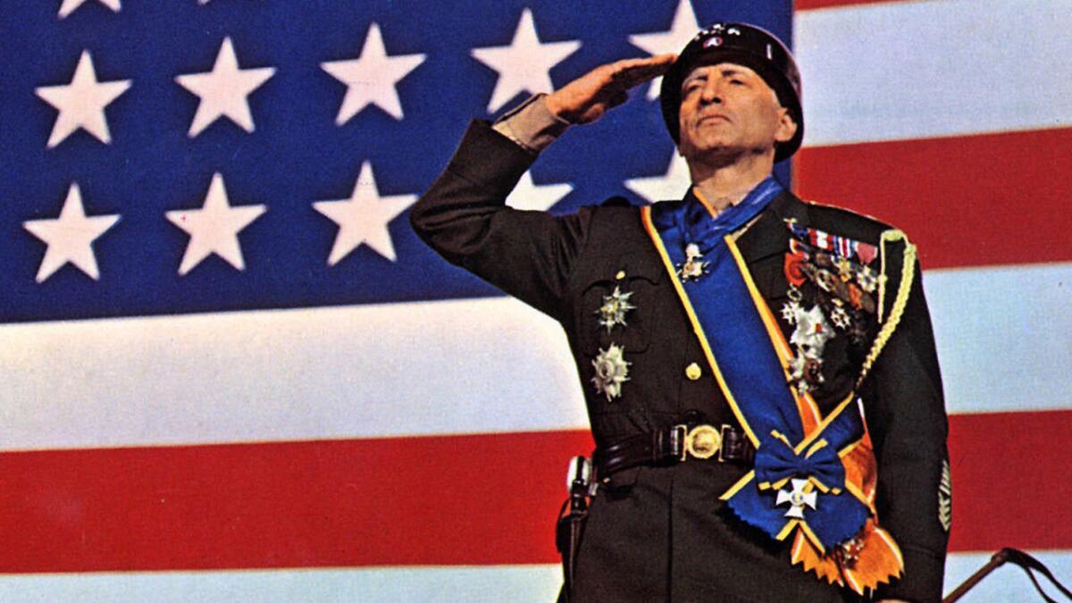 George C. Scott in the 1970 World War II film "Patton."