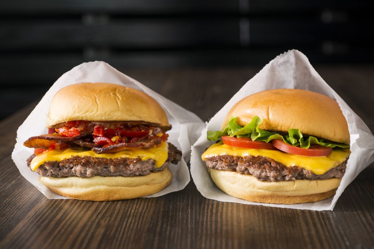 The Smoke Shack burger and the Shack burger at Shake Shack