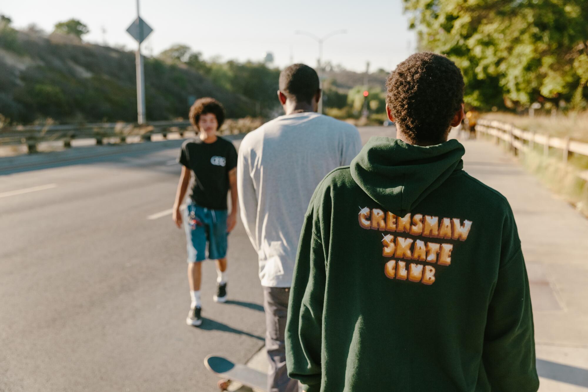 Brandon DeCoud wears CSC Bling OG Logo Hoodie in Forest, $72