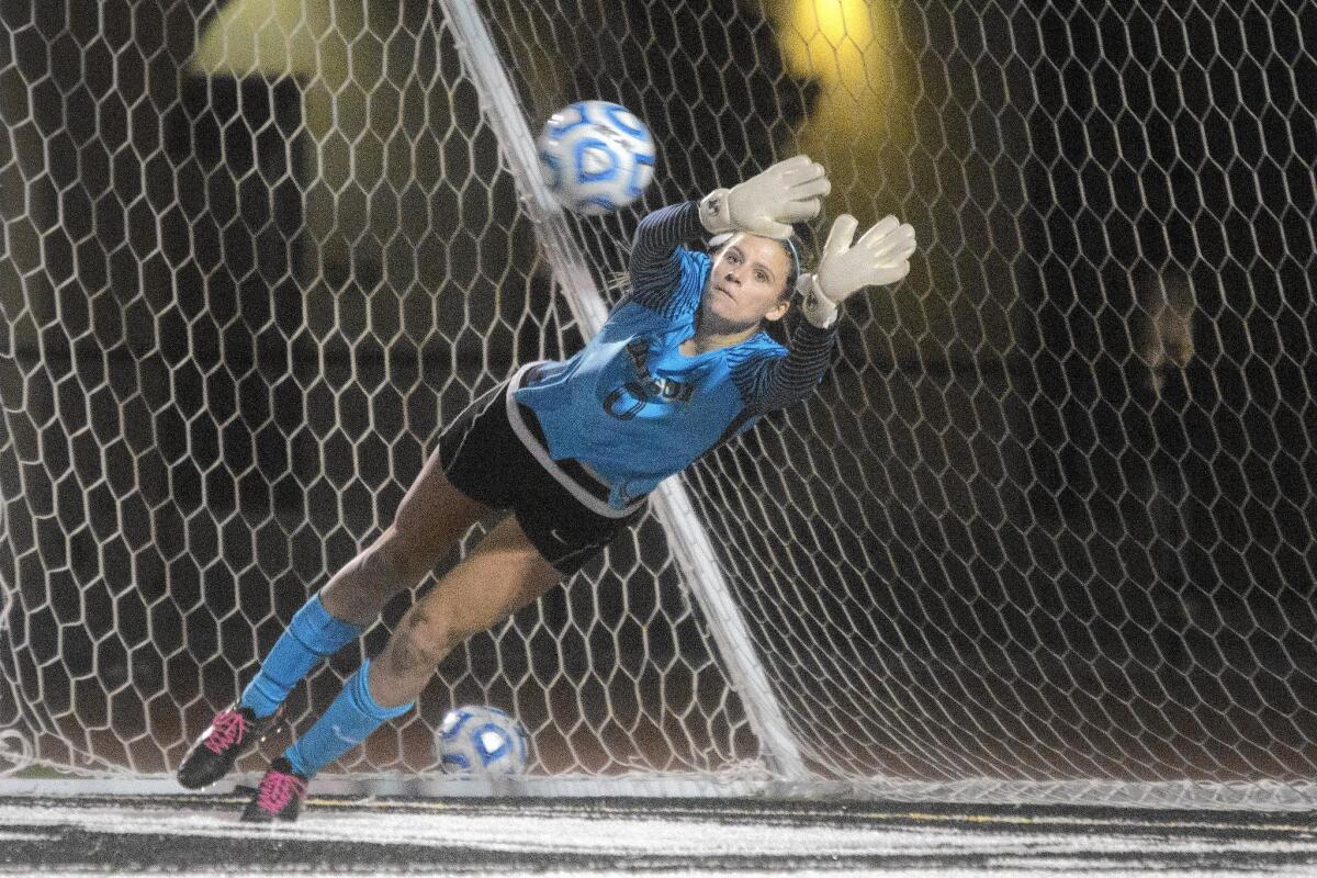 Edison High senior goalie Zoe Clevely has been to training camps for the U.S. Under-17 and U18 national teams.