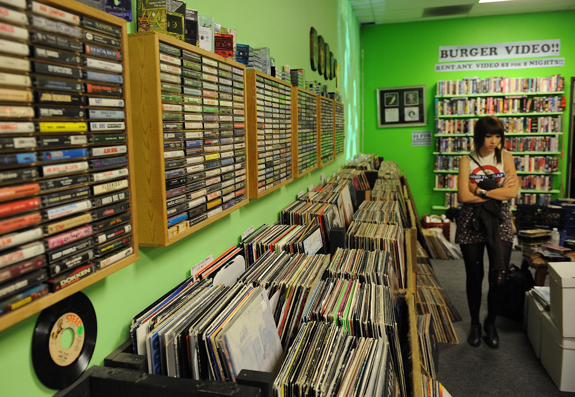 Interior of Burger Records in Fullerton in 2010.