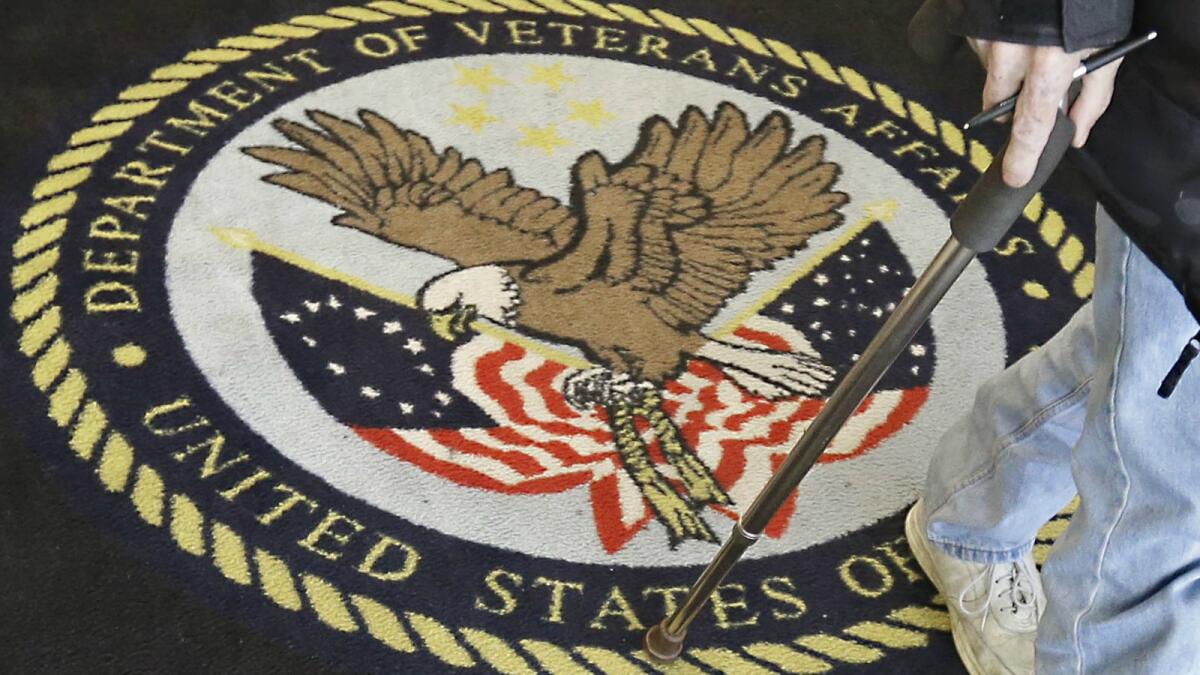 A visitor leaves a Veterans Affairs medical center near Sacramento. It is unclear whether the national waiting-list scandal will lead to any indictments in California.