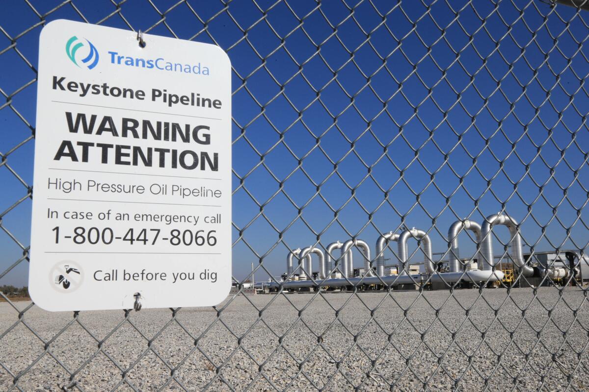 TransCanada Corp. alleges in a lawsuit Canadian company sues the Obama administration for rejecting Keystone XL pipelinethat President Obama exceeded his constitutional power by denying construction of Keystone XL pipeline.