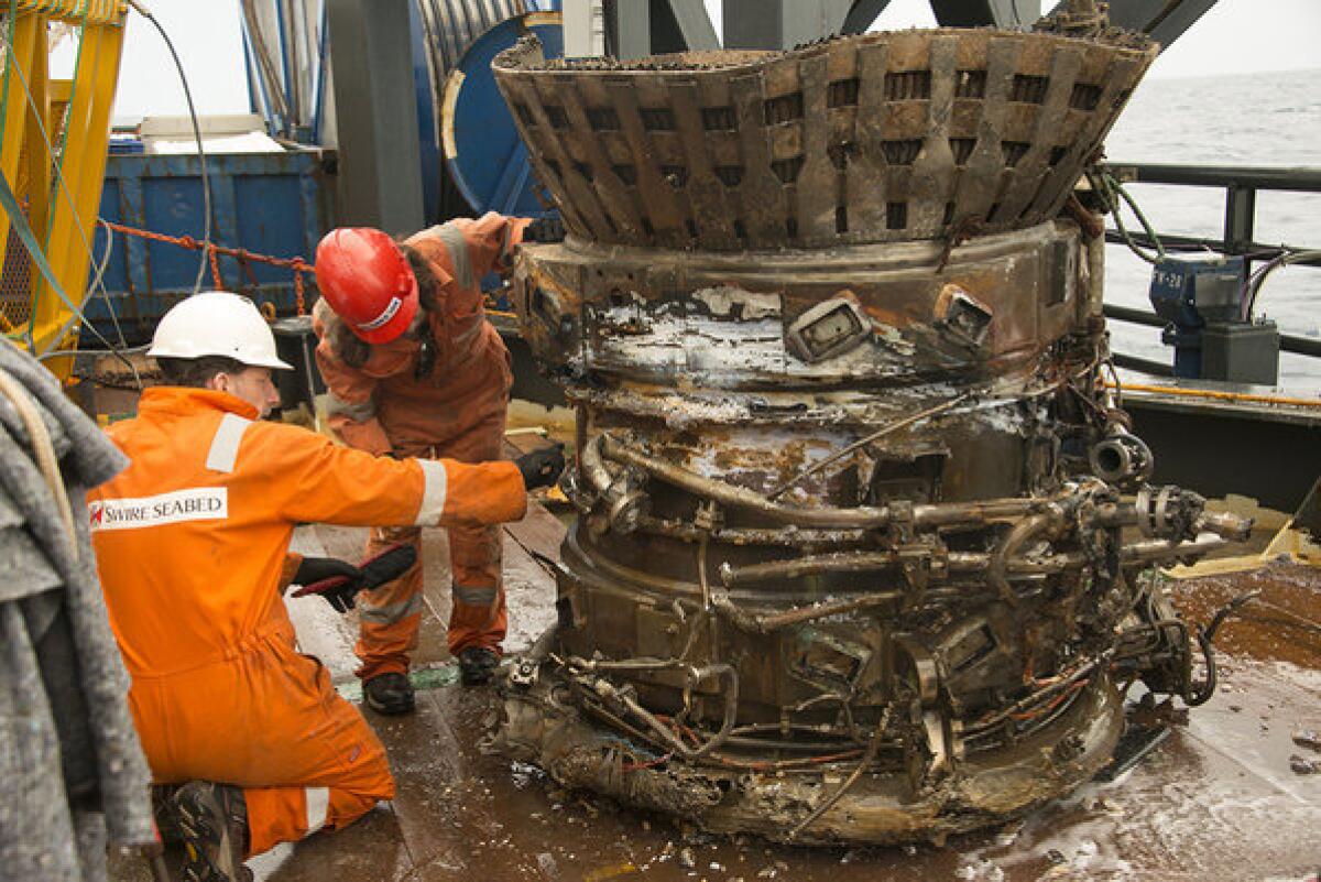 Debris from the Apollo 11 mission retrieved by Bezos Expeditions in March.