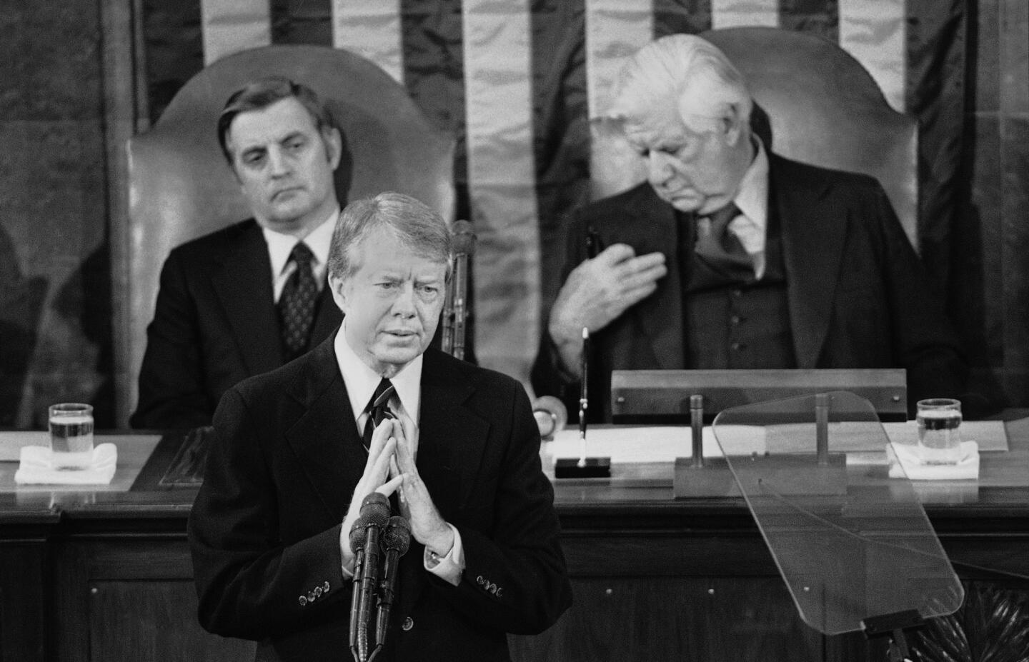 President Jimmy Carter delivers his 1978 State of the Union address