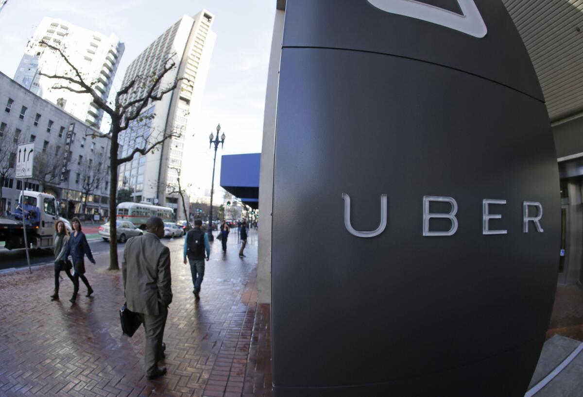 Uber headquarters in San Francisco last year.