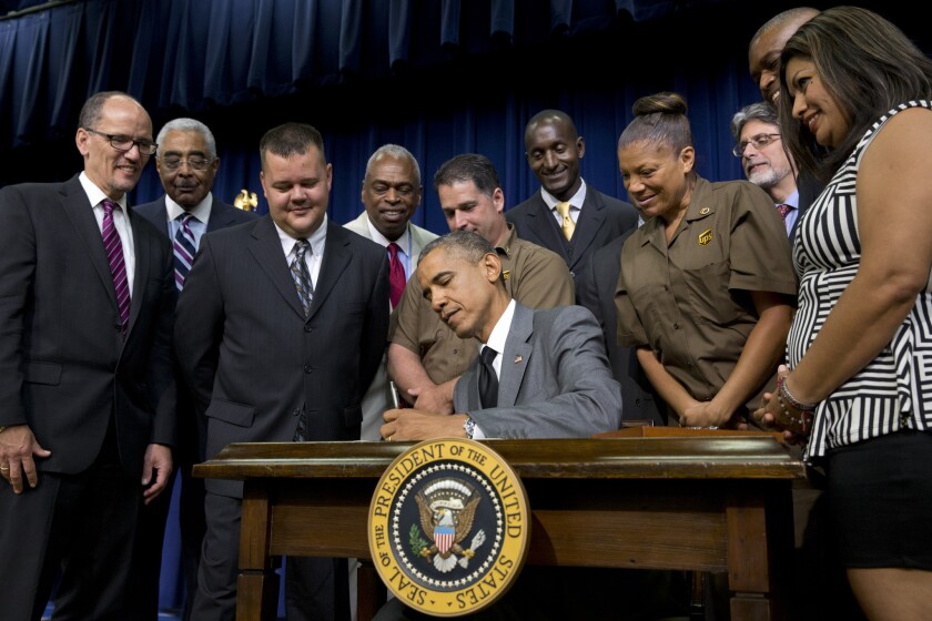 The most important aspect got the least attention: President Obama signs the Fair Pay and Safe Workplaces executive order July 31.