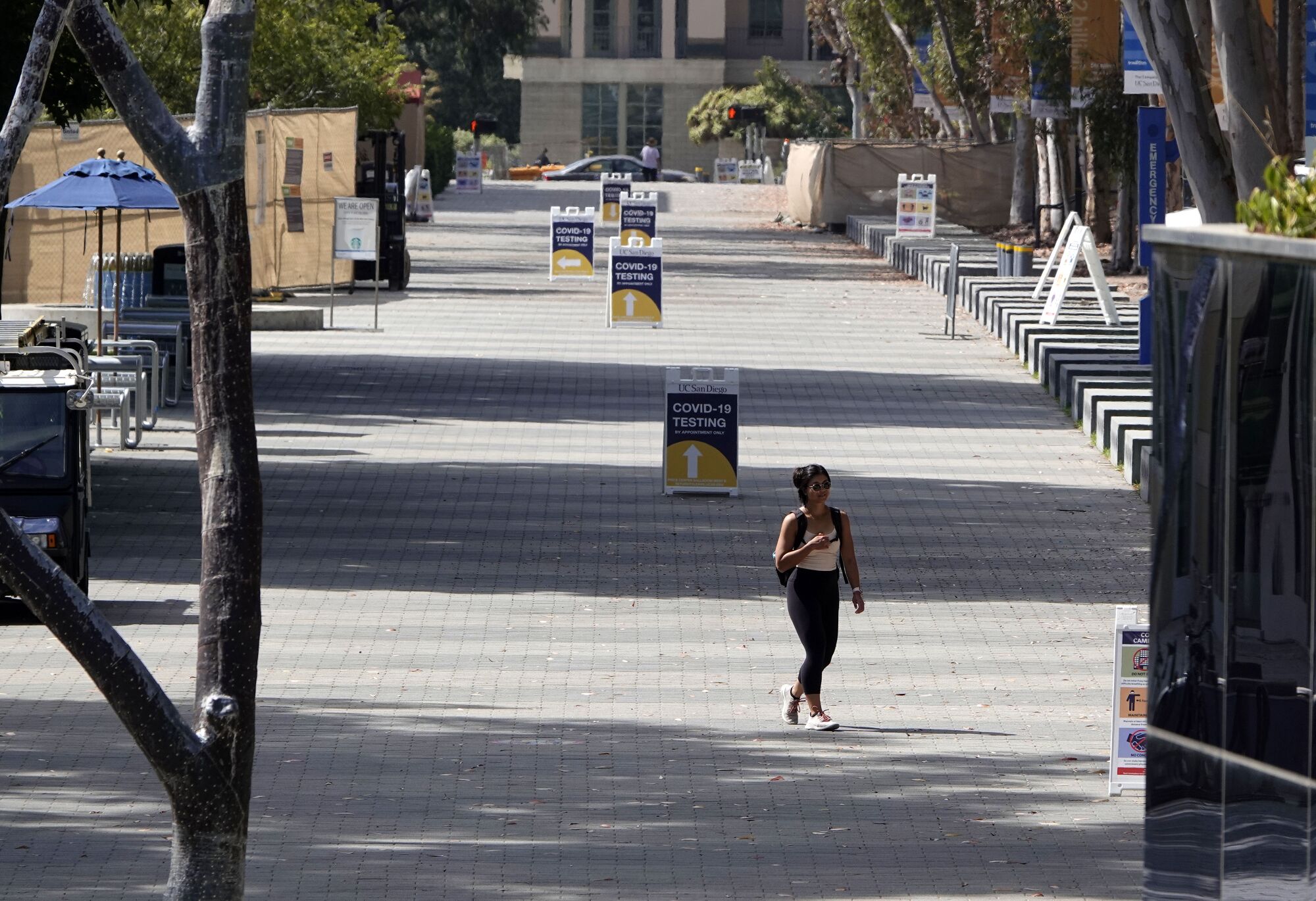 UCSD was largely a ghost town in August due to restrictions arising from the coronavirus pandemic.