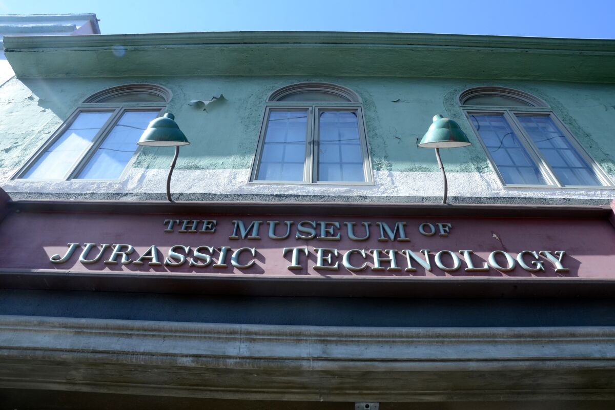 The exterior of the Museum of Jurassic Technology