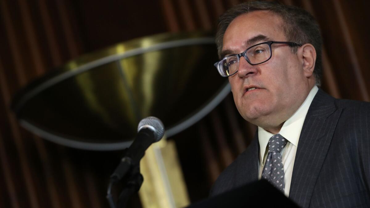 EPA Administrator Andrew Wheeler 