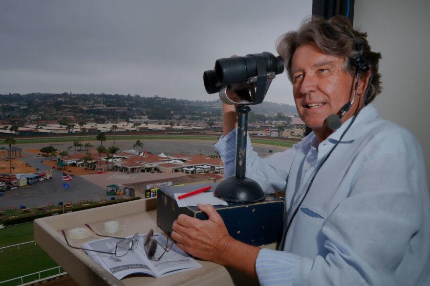 Trevor Denman is in his 34th season as the Del Mar track announcer and has just been recently chosen for SoCal Broadcast Hall of Fame.