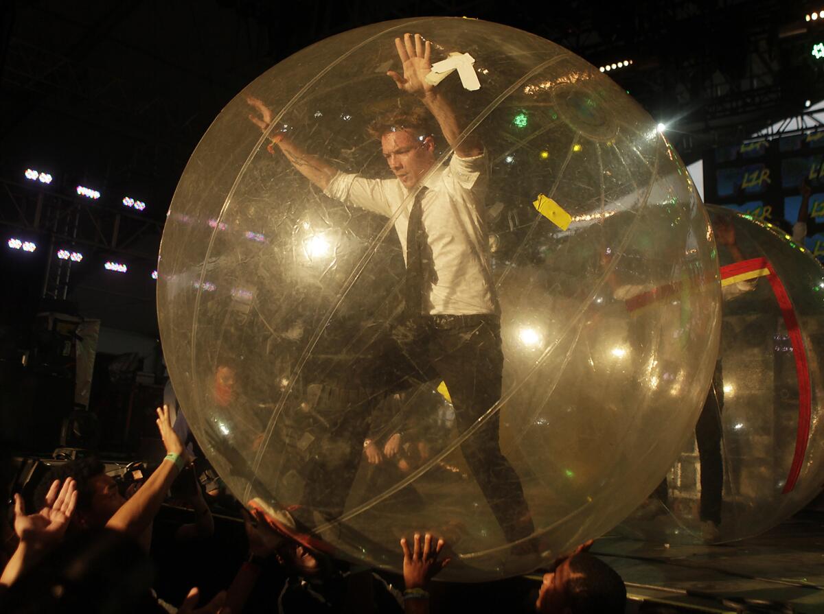 Diplo performs as Major Lazer at the 2013 Coachella festival.