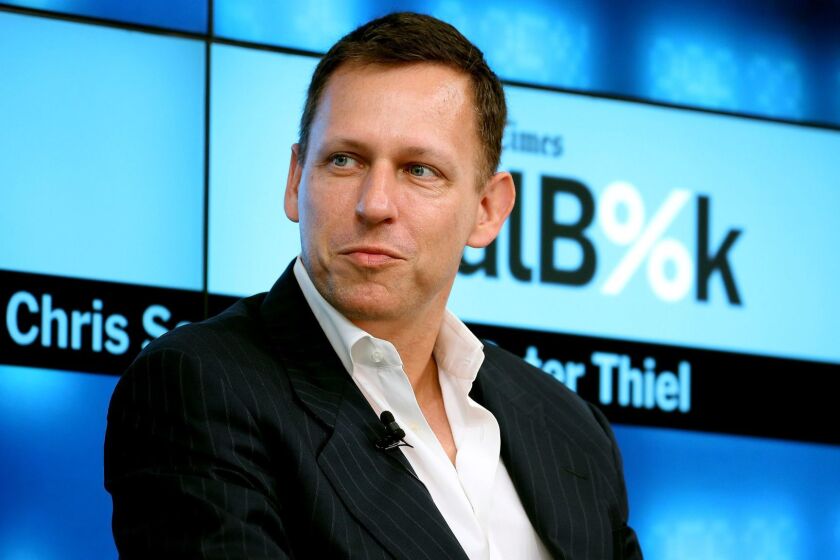 Peter Thiel has apologized for controversial statements he wrote in a 1996 book.