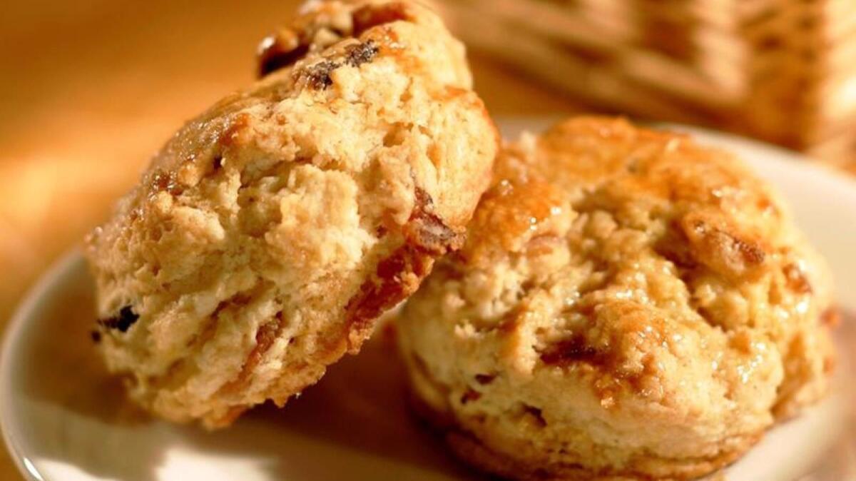 Maple bacon biscuits.
