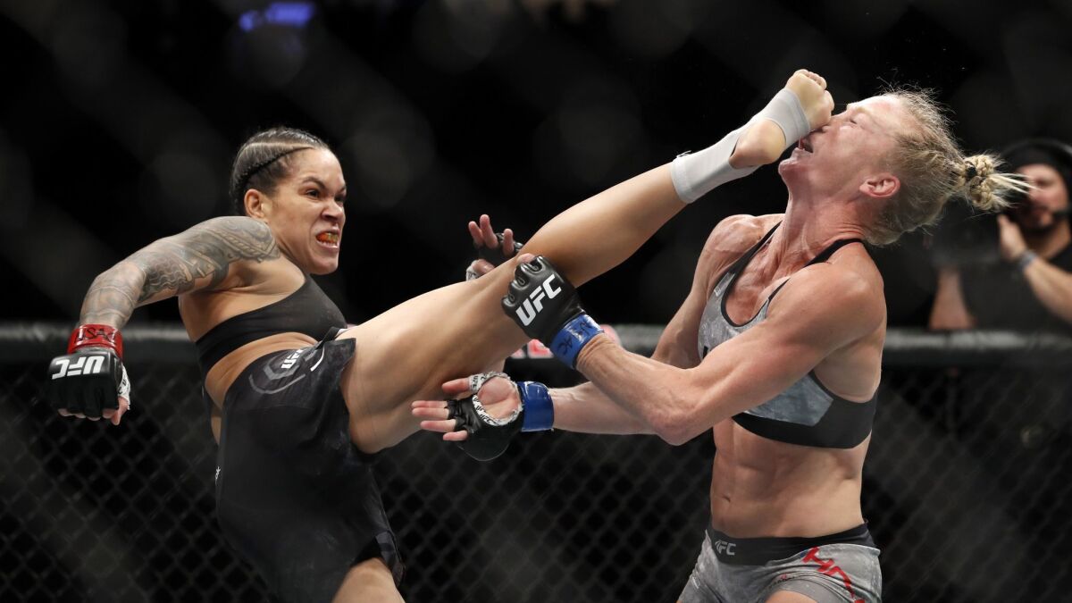 UFC 239: Amanda Nunes KOs Holly Holm in first round; Jon Jones wins split decision - Los Angeles Times