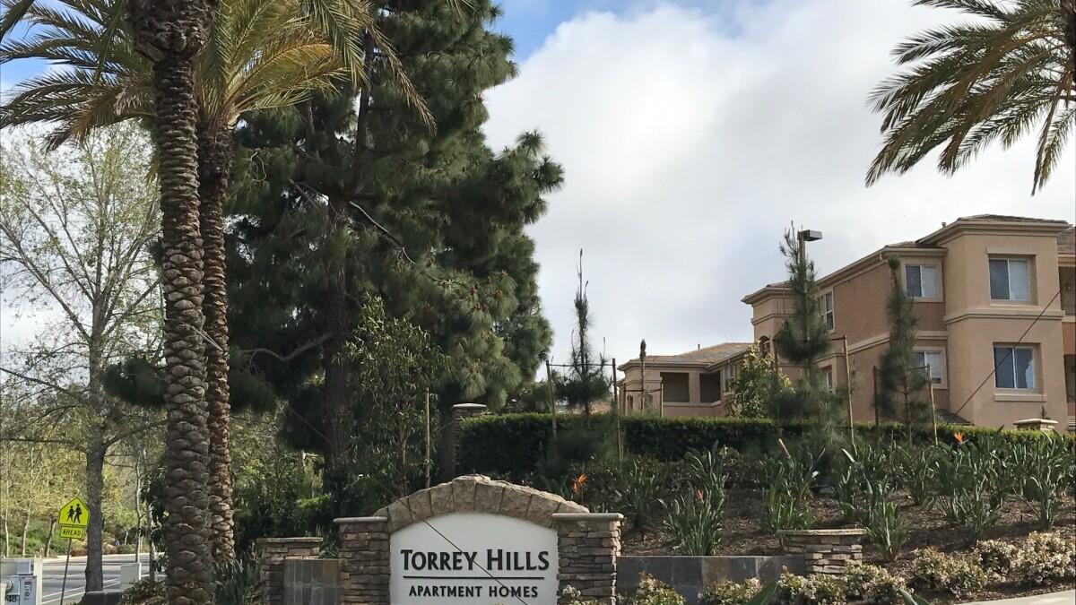 Sign Redesign In The Works At Torrey Hills Apartments Del Mar Times