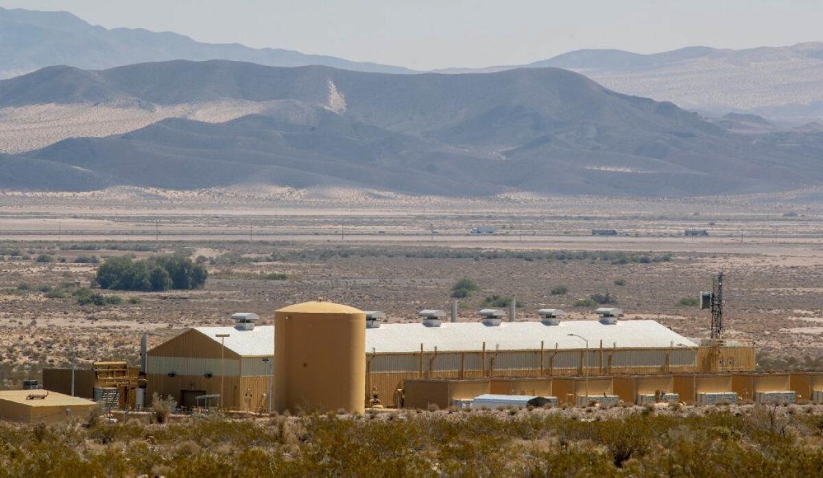 Southern California Gas Co.'s compressor station in Newberry Springs, Calif., helps keep gas pressured as it flows through Line 235.