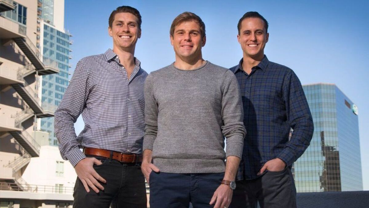 Trust & Will co-founders, Daniel Goldstein, COO, left, Brian Lamb, Head of Product, center, and Cody Barbo, right, CEO. They created an online platform that helps the average person to set up legal trusts and wills for a flat fee.