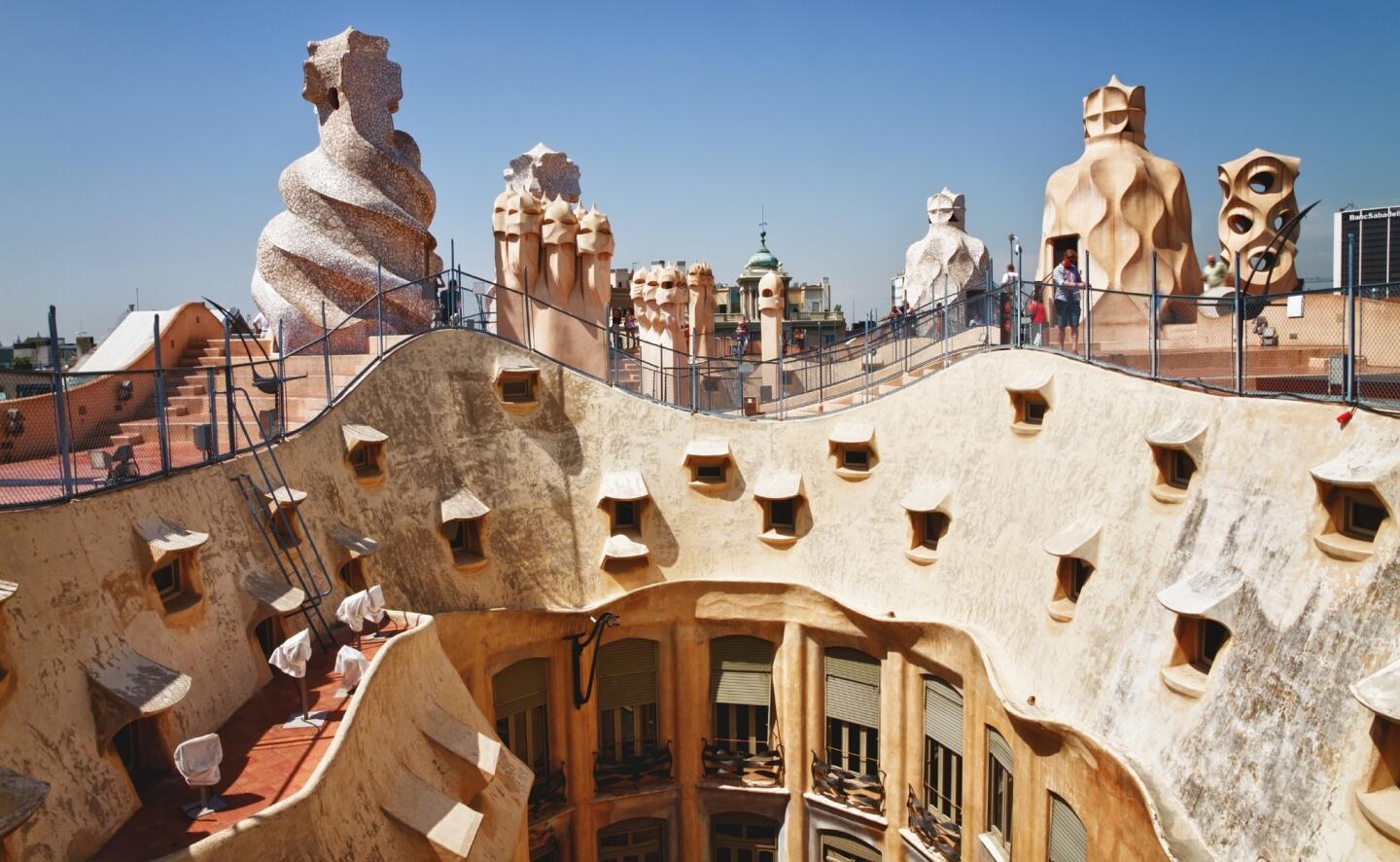 Catalonia's free-thinking architects, artists and sculptors transformed the very concept of what a building, a sculpture or a painting can and should be. Case in point: the abstract chimneys of Casa Mila (La Pedrera), in Barcelona, Spain. La Pedrera was built in 1906-1910 by the most famous Catalan architect, Antoni Gaudi. Starting in Barcelona — with its grand avenues punctuated by striking modernista landmarks — and venturing further afield, visitors can go right to the inspirations for Catalonia’s renegade artists.