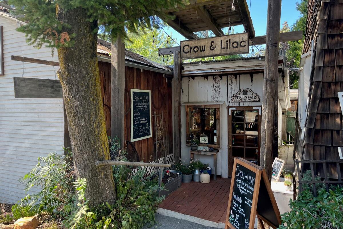 Crow and Lilac sells soaps, face washes and essential oils in a nook at the KO Corral shopping center in Julian.