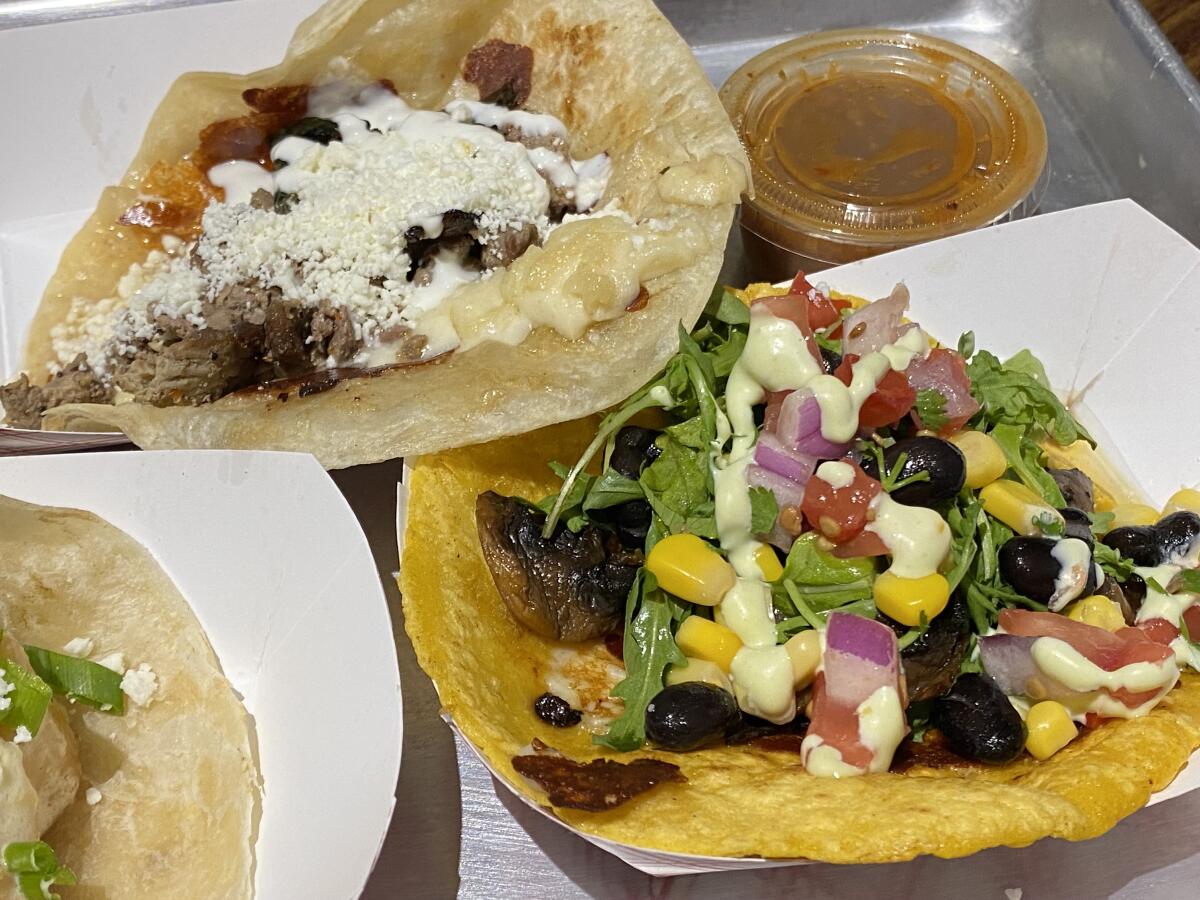 City Tacos, seen here as ordered from its downtown San Diego location, is celebrating 10 years in business.