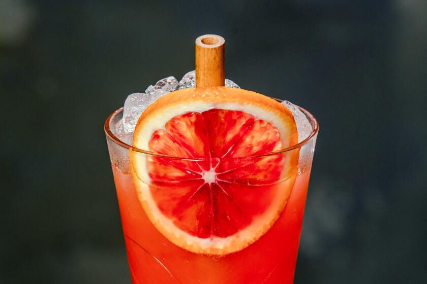 A Mandarin Garibaldi non alcoholic cocktail 