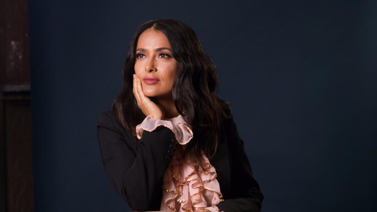 Actress Salma Hayek photographed in 2017.