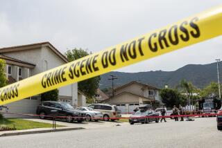 NEWBURY PARK, CA - JULY 12: Officials investigate the scene of a double-shooting at the 100 block of N. Jerome Avenue in Newbury Park, CA on Friday, July 12, 2024. (Myung J. Chun / Los Angeles Times)
