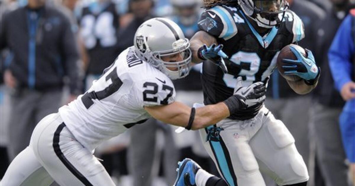 Newton leads Panthers over Raiders 17-6 - The San Diego Union-Tribune