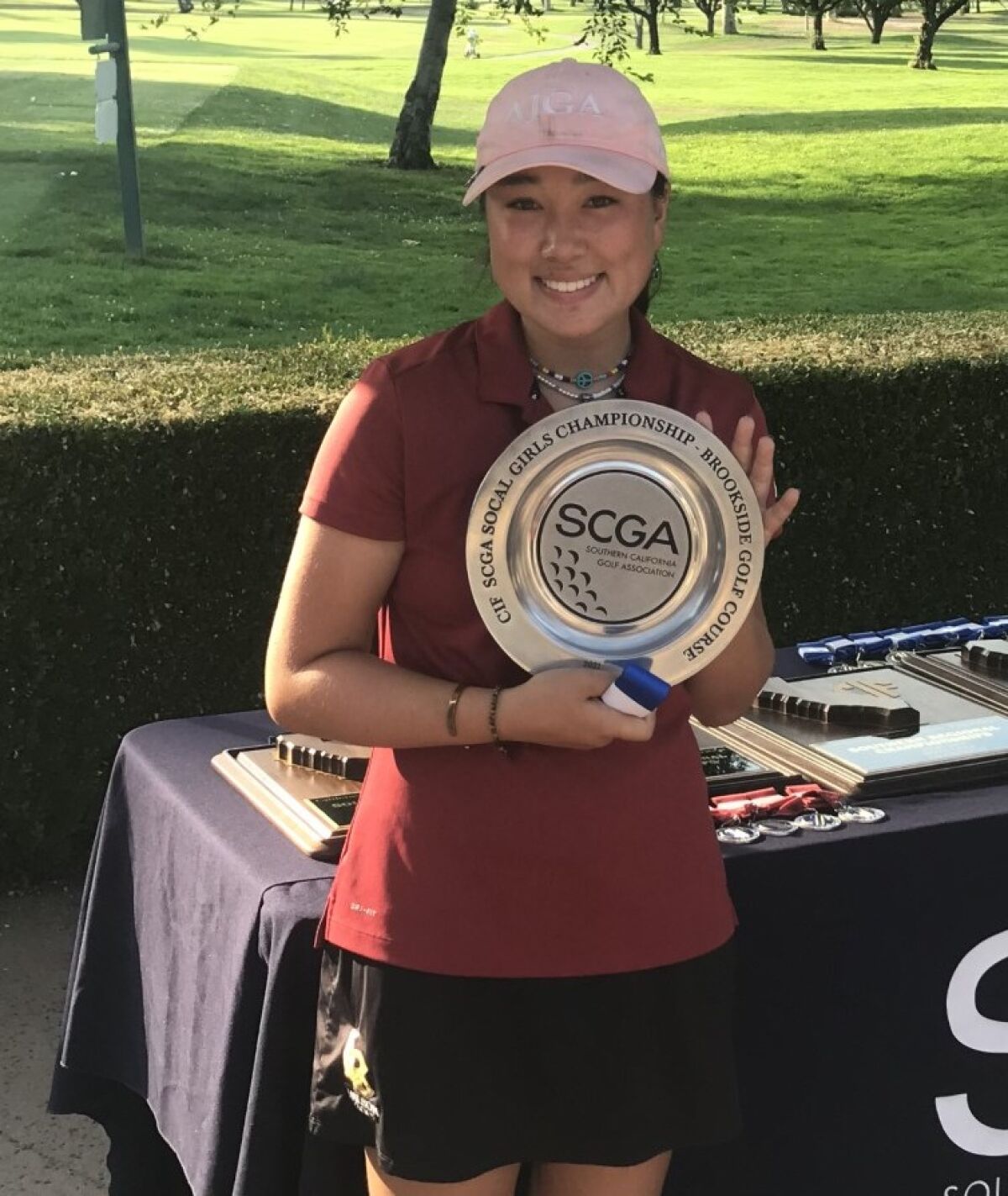 Emiko Sverduk of Long Beach Wilson won the CIF/SCGA girls' individual golf title.
