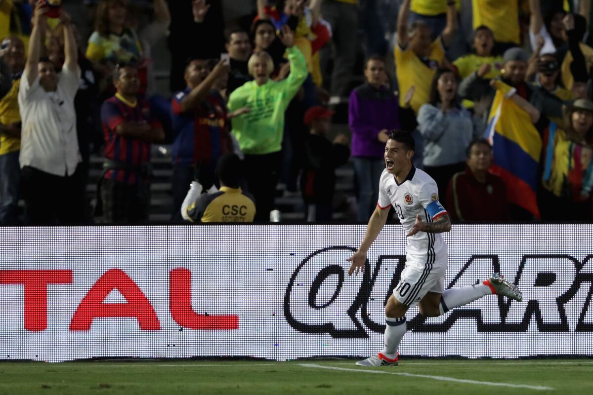 James Rodríguez: desde hace dos días sabía que iba a jugar contra Paraguay.