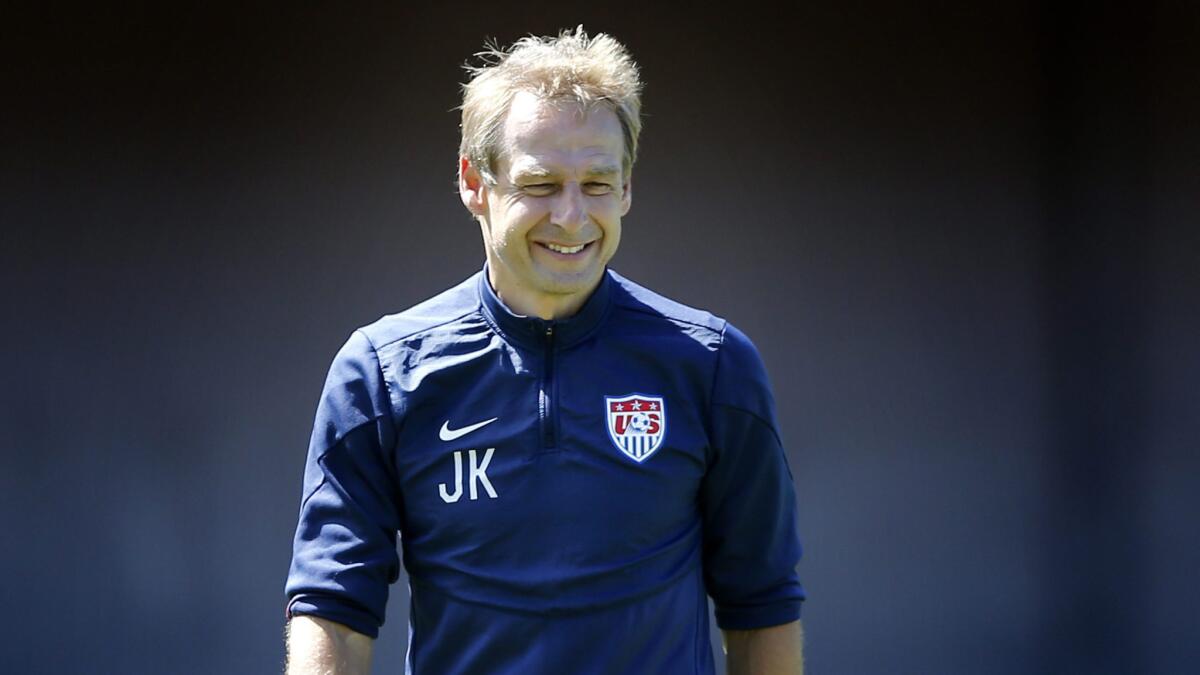 The son of U.S. national team Coach Juergen Klinsmann helped the U.S. under-18 team win a tournament in the Czech Republic on Saturday.