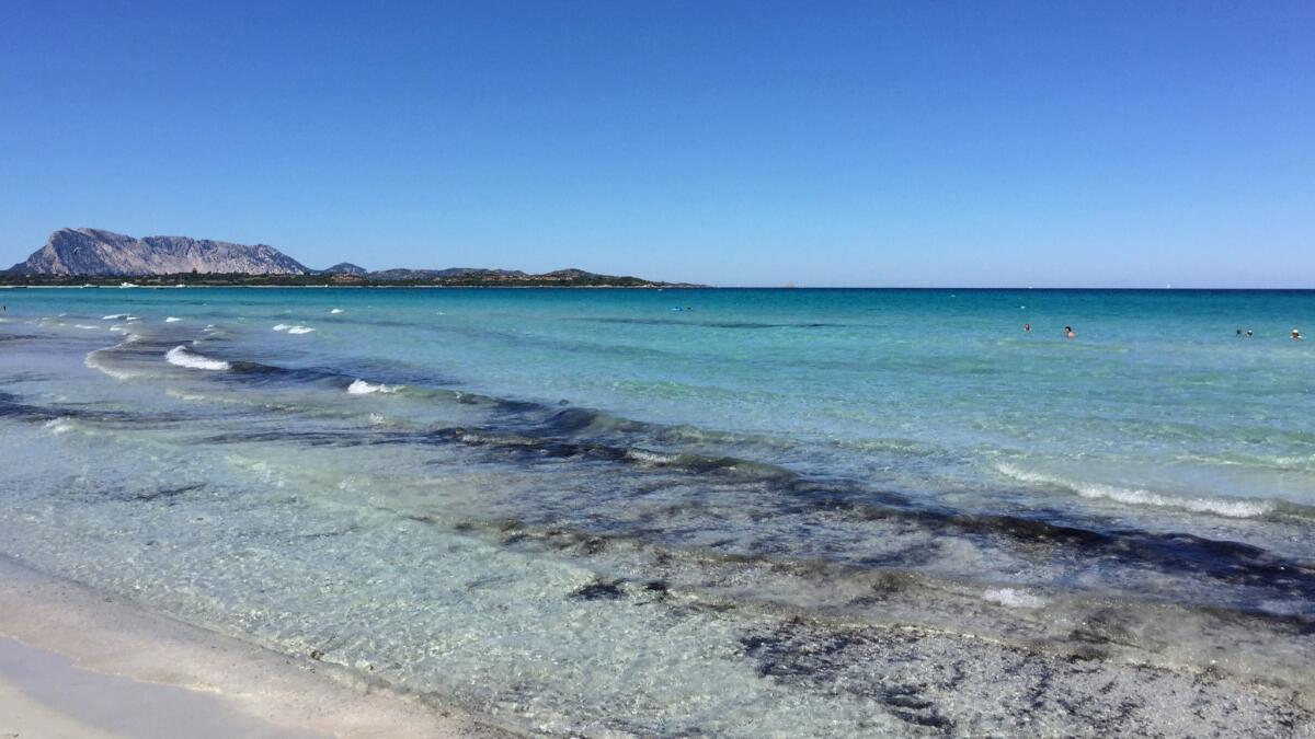 Mediterranean Sea Water At La Cinta Beach, San Teodoro, Sardinia