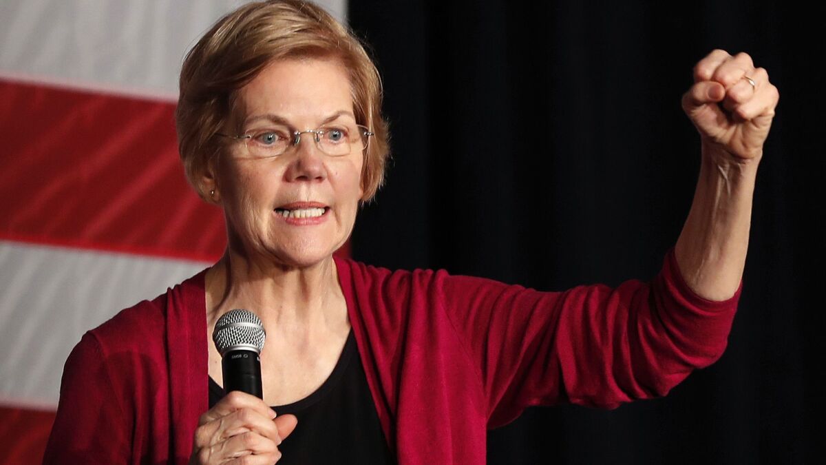 Sen. Elizabeth Warren announced her bid for the White House at a rally in Lawrence, Mass., on Saturday.