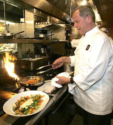 Wolfgang Puck will eliminate foie gras, but his chefs will continue to cut lobsters in half while they are alive rather than use a stun gun.