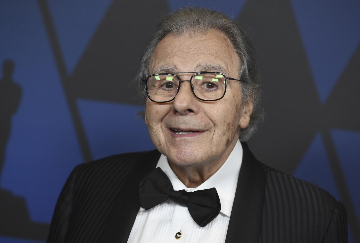 Honoree Lalo Schifrin arrives at the Governors Awards at the Dolby Theatre in Los Angeles.