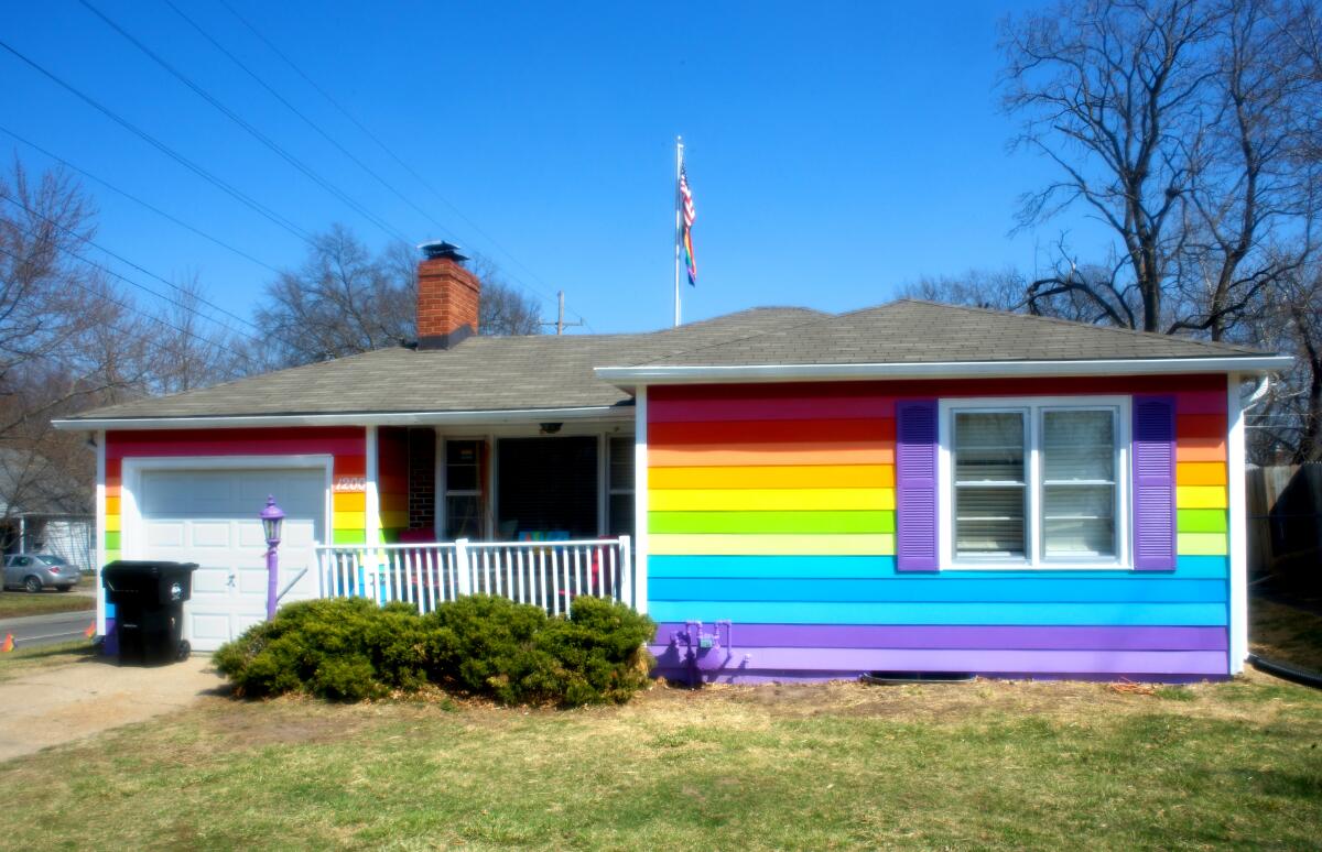 The Rainbow House in Topeka, Kansas