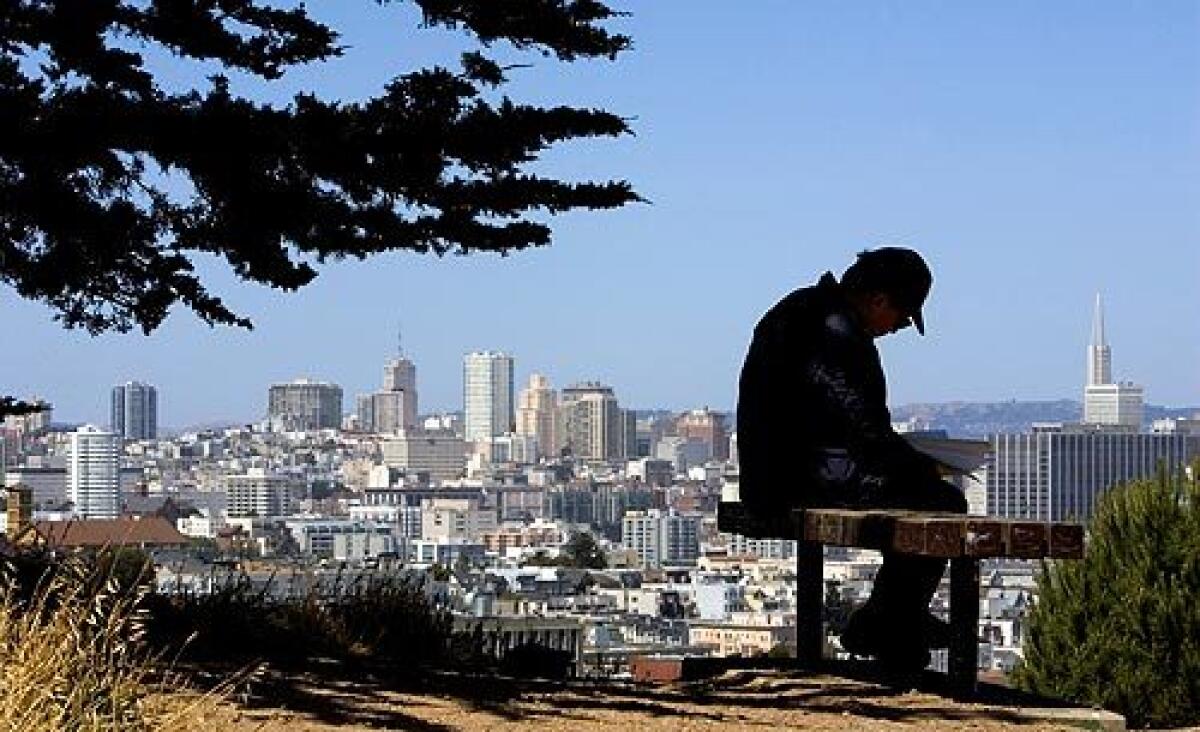 August Kleinzahler, the bad boy of American poetry, sits in a hillside park near his home in San Francisco. He dismisses university writing programs as multimillion-dollar Ponzi schemes in which Volvo-driving poet-professors are too fearful of risking prizes or promotions to make waves.More photos >>>