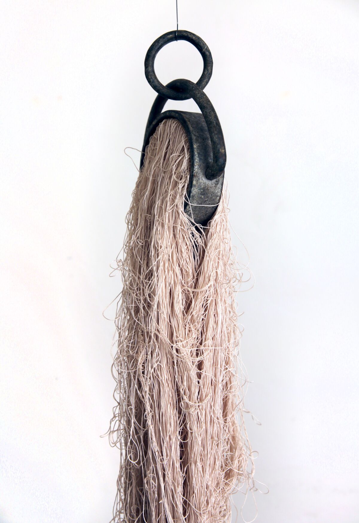 Christiana Updegraff's "Dangle, Tangle, Drop" is one of the works in the exhibit "Tether."