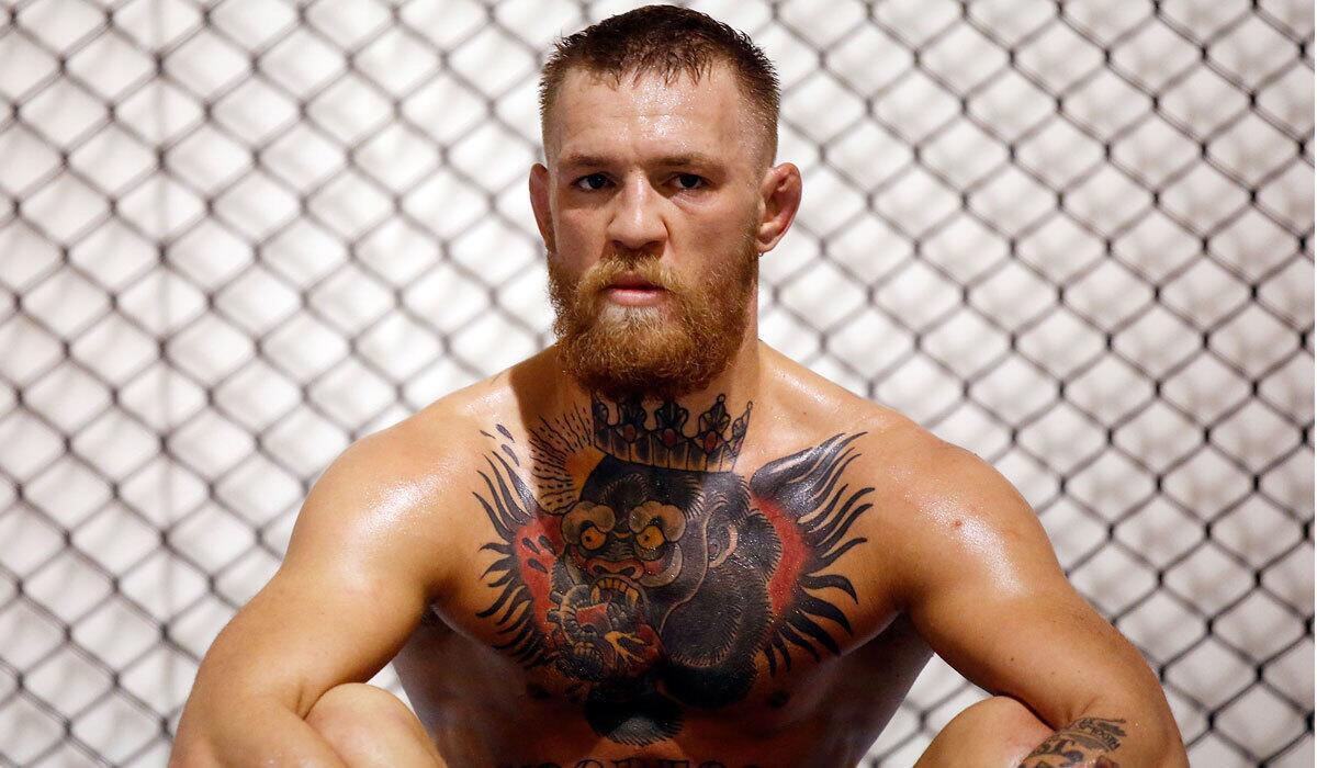 Conor McGregor trains in Las Vegas on Friday.