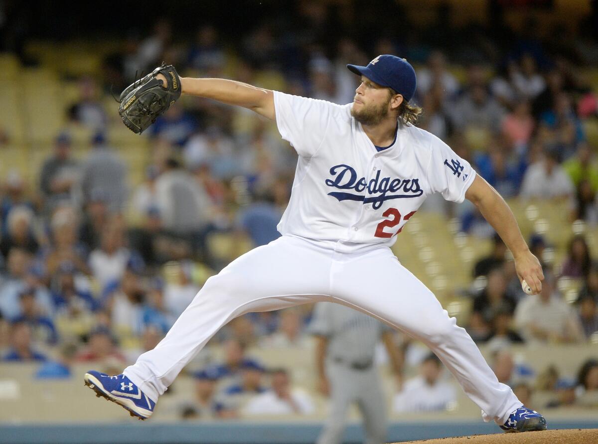 Dodgers pitcher Clayton Kershaw won his third National League Cy Young Award and first NL MVP last season.