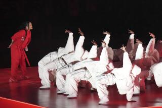 Rihanna performs during the halftime show at the NFL Super Bowl 57 between the Philadelphia Eagles and the Kansas City Chiefs on Sunday, Feb. 12, 2023 in Glendale, Ariz. (AP Photo/Vera Nieuwenhuis)