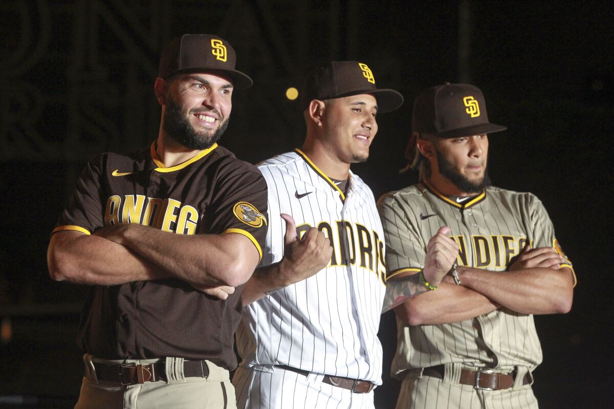 Padres show off new brown uniforms The San Diego UnionTribune