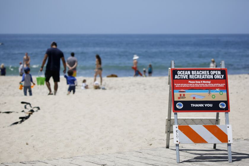 The beaches are now open for active recreation only in Laguna Beach.