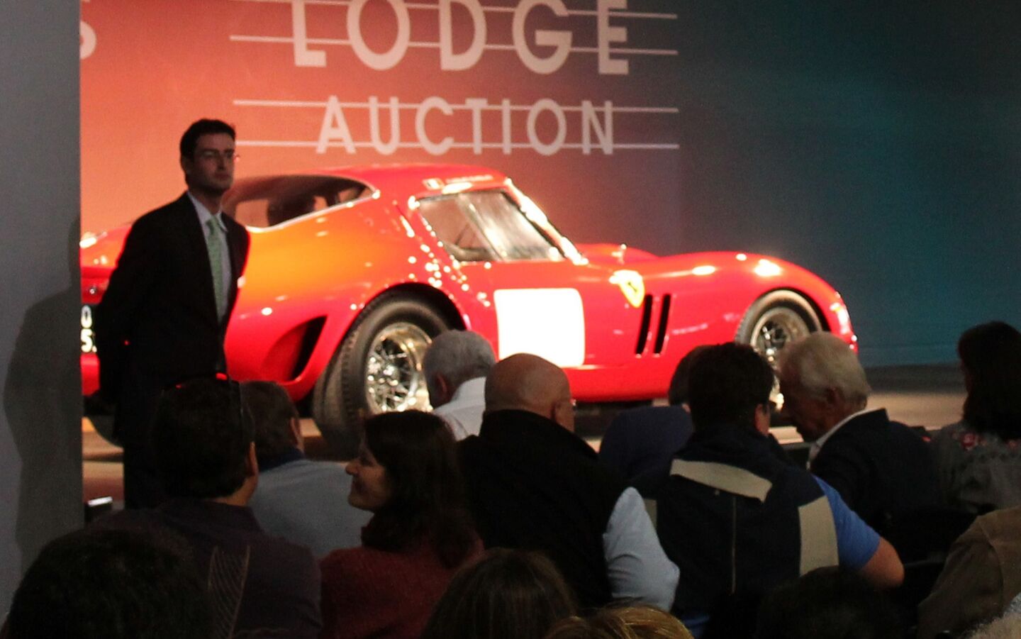 A 1962 Ferrari 250 GTO, regarded by many as the holy grail of classic cars, sold at auction Thursday night in Carmel for about $38 million.