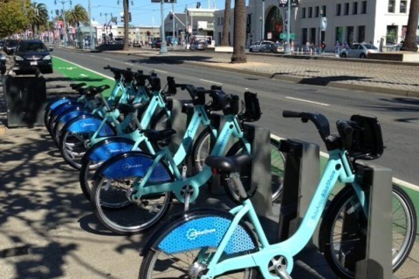These bikes are part of Bay Area Bike Share, which launched late last month with 700 bikes in five cities, making it one of the smallest such pilots in the country.