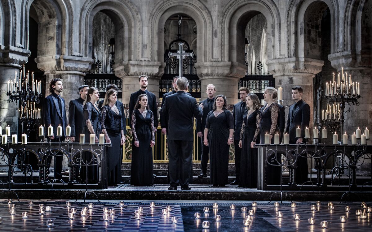 The St. James Music Series will present British choir Tenebrae on Sunday, March 12, in La Jolla.